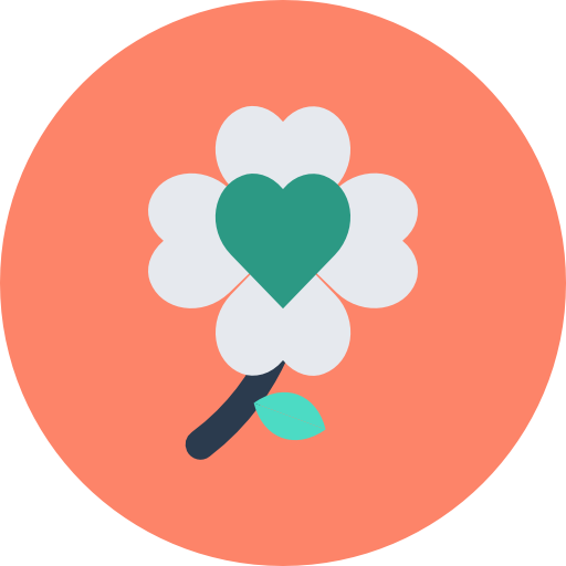kwiat Flat Color Circular ikona