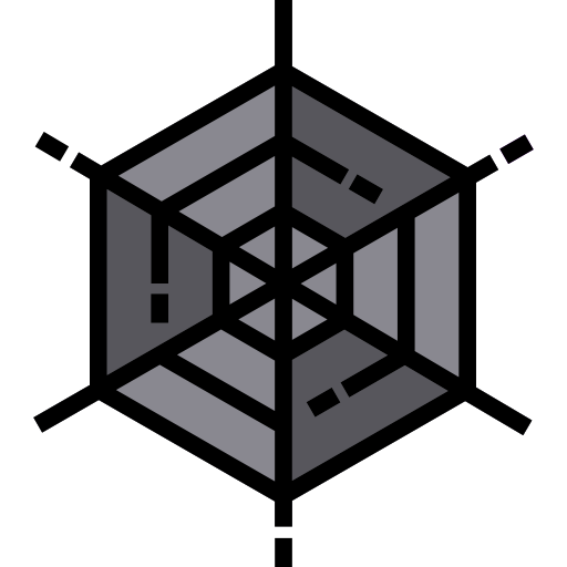 거미줄 Detailed Straight Lineal color icon