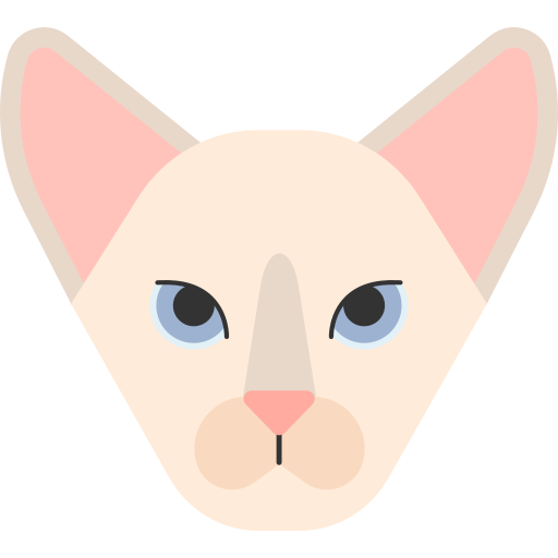 Oriental cat Chanut is Industries Flat icon