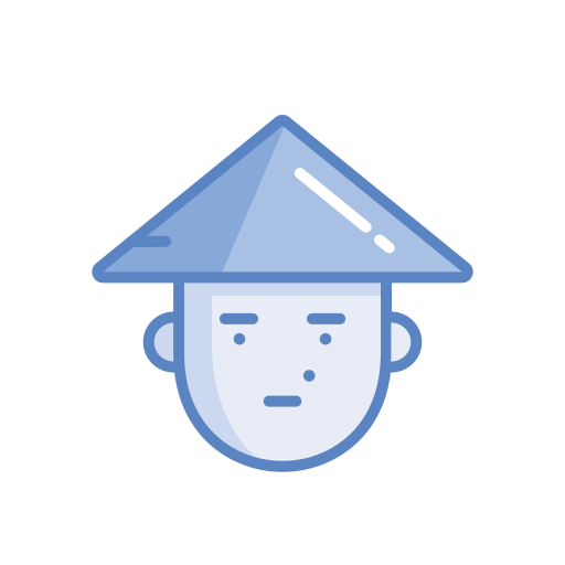 Китайская шляпа Generic Blue иконка