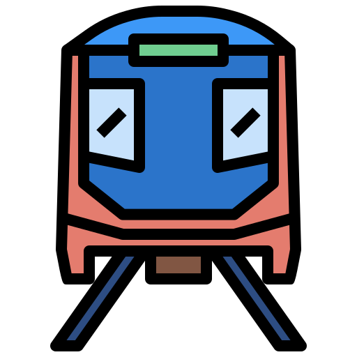 전기 열차 Generic Outline Color icon