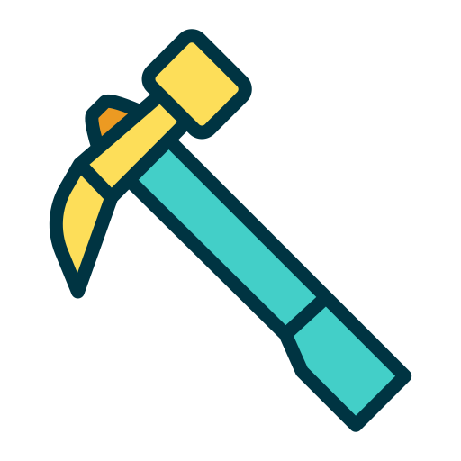 hammer Generic Outline Color icon