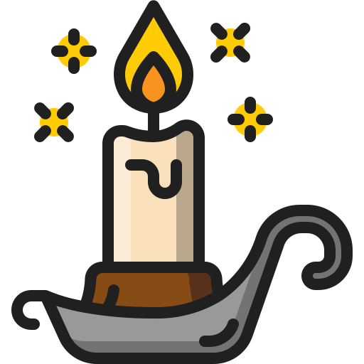 Candle Generic Outline Color icon