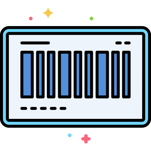 Barcode Flaticons Lineal Color icon