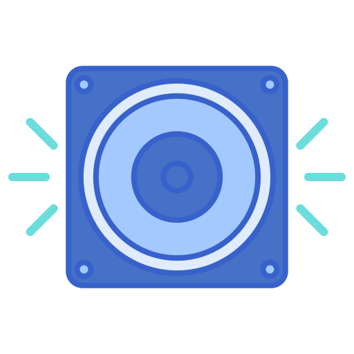 Speaker Flaticons Lineal Color icon