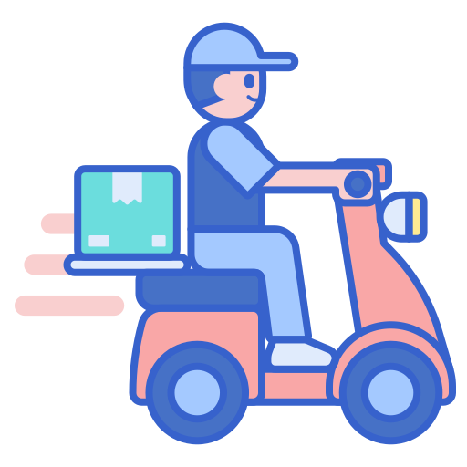 Delivery boy Flaticons Lineal Color icon