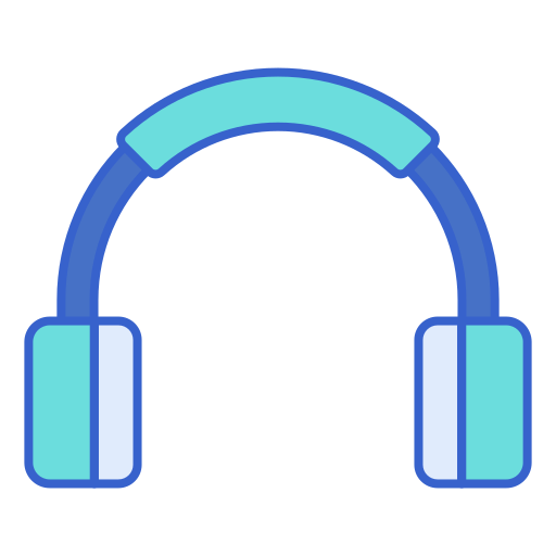 Headphones Flaticons Lineal Color icon