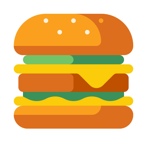 hamburger Flaticons Flat icona