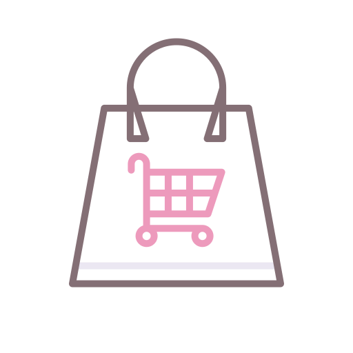 Shopping bag Flaticons Lineal Color icon