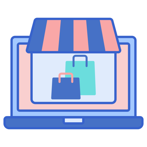 Online shop Flaticons Lineal Color icon