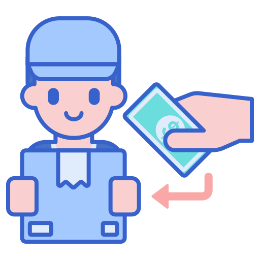 Cash on delivery Flaticons Lineal Color icon