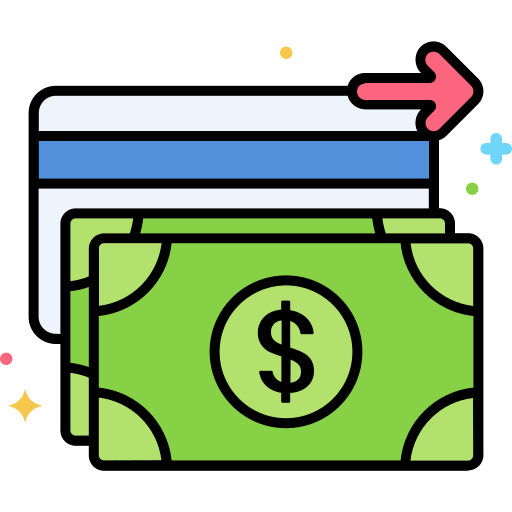 dinero Flaticons Lineal Color icono