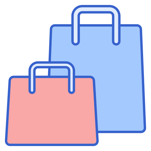 Shopping bags Flaticons Lineal Color icon