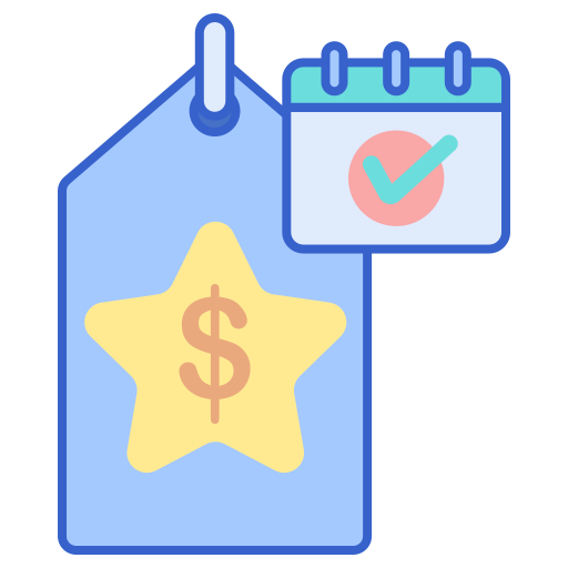 Price tag Flaticons Lineal Color icon