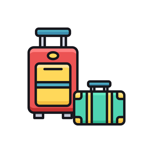 equipaje Flaticons Lineal Color icono