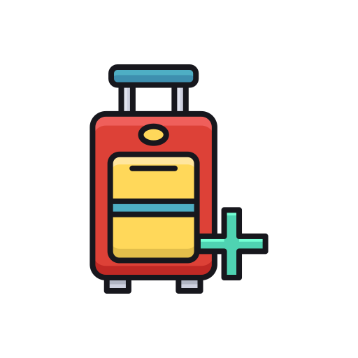 maleta Flaticons Lineal Color icono