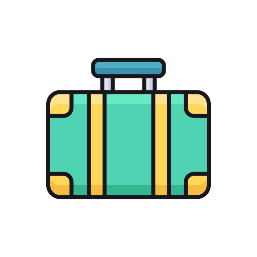 koffer Flaticons Lineal Color icon