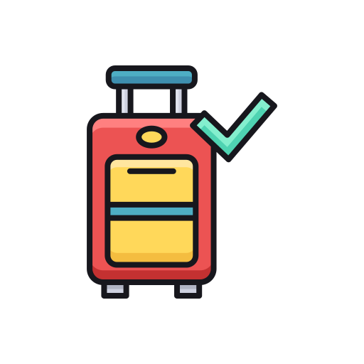 maleta Flaticons Lineal Color icono