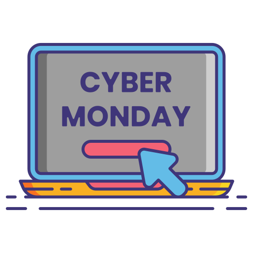 Cyber monday Flaticons Lineal Color icon