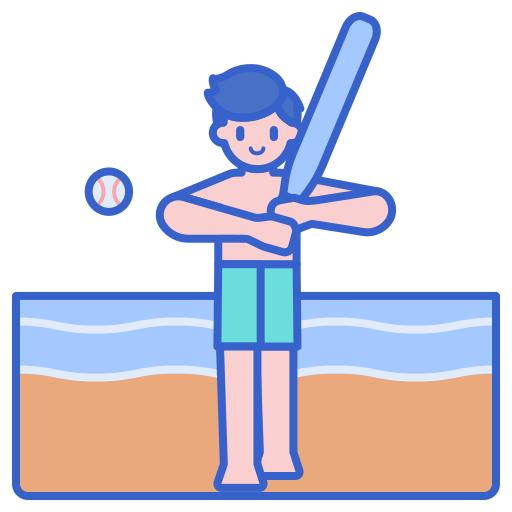 baseballspieler Flaticons Lineal Color icon
