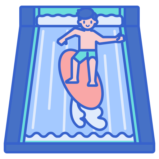surfer Flaticons Lineal Color ikona