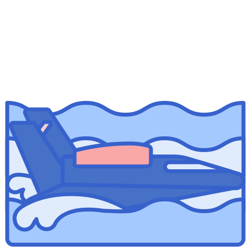 hidroavión Flaticons Lineal Color icono