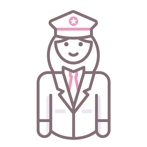 pilot Flaticons Lineal Color ikona