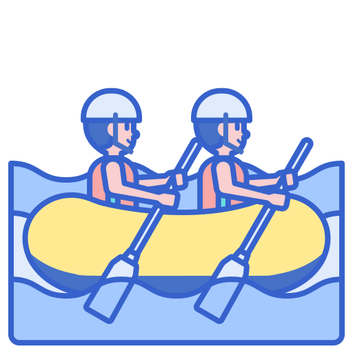 rafting Flaticons Lineal Color Icône