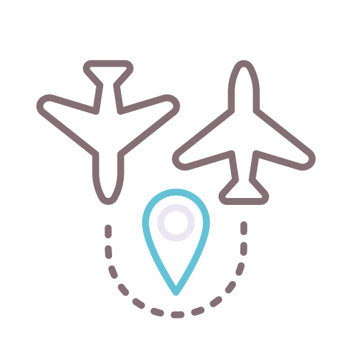 vuelo Flaticons Lineal Color icono