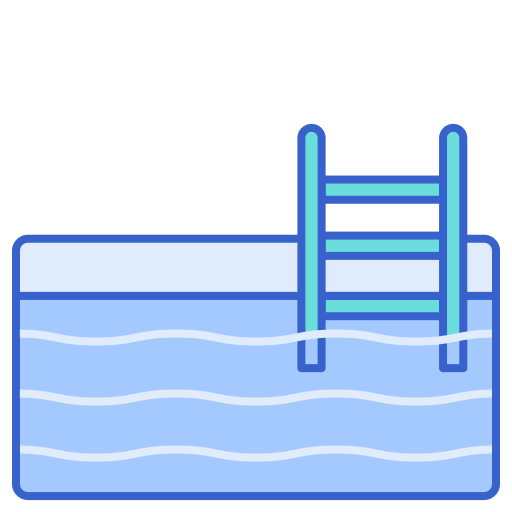 piscina Flaticons Lineal Color icono