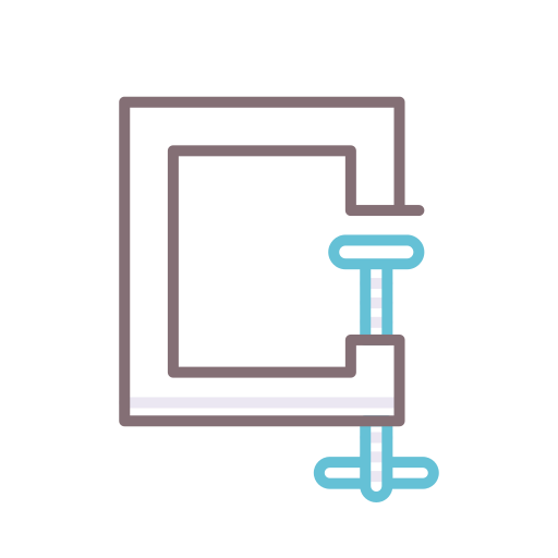 Clamps Flaticons Lineal Color icon