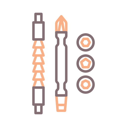 Drill tool Flaticons Lineal Color icon