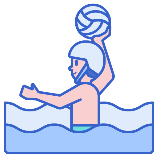 jugador waterpolo Flaticons Lineal Color icono