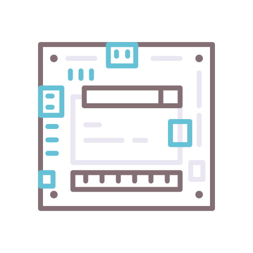 Circuit board Flaticons Lineal Color icon