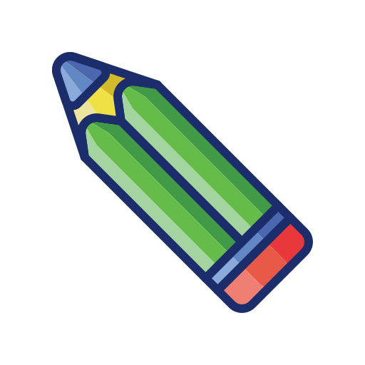 ołówki Flaticons Lineal Color ikona