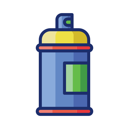 Spray paint Flaticons Lineal Color icon