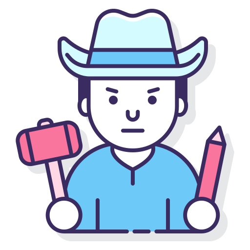 cowboy Flaticons Lineal Color icona