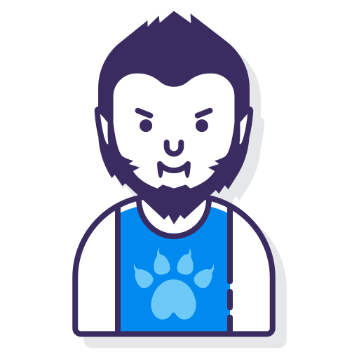 werwolf Flaticons Lineal Color icon