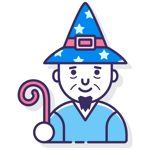 Wizard Flaticons Lineal Color icon