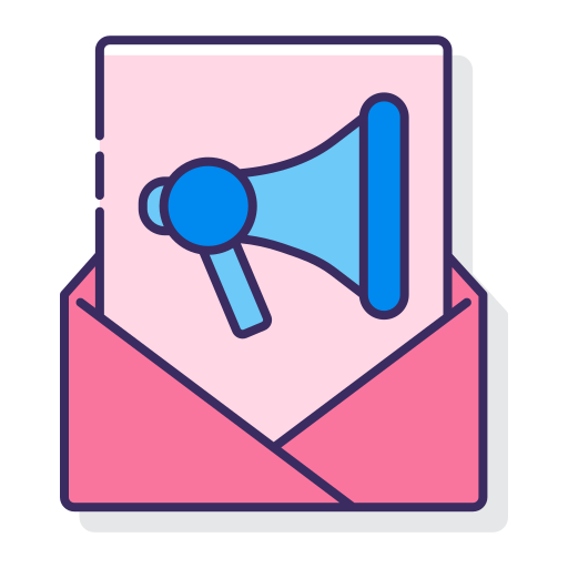 手紙 Flaticons Lineal Color icon