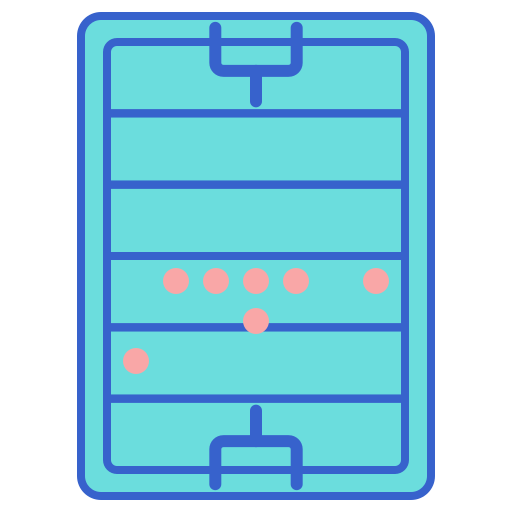 campo de fútbol americano Flaticons Lineal Color icono