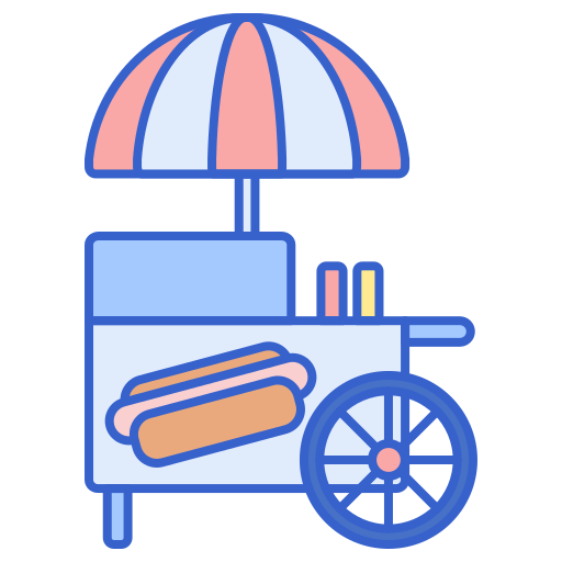 carrito de comida Flaticons Lineal Color icono