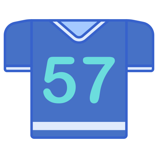 Football jersey Flaticons Lineal Color icon