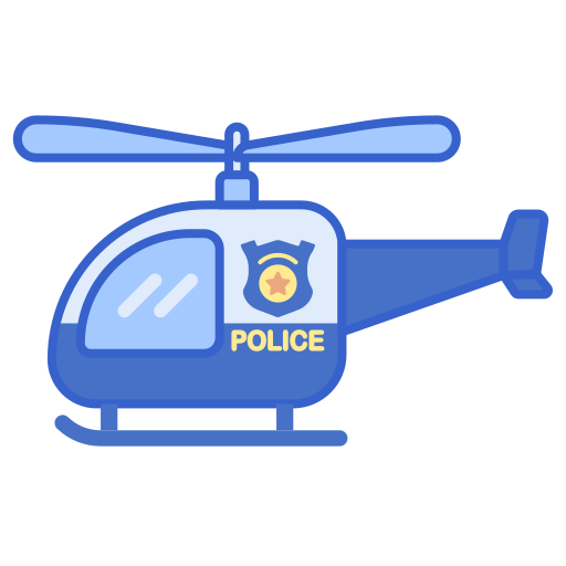 helicóptero Flaticons Lineal Color icono