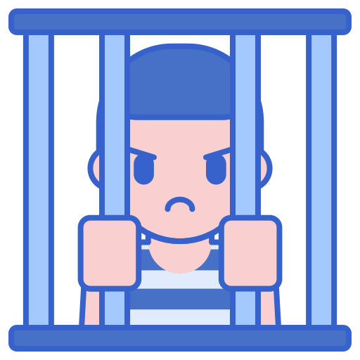 prigioniero Flaticons Lineal Color icona