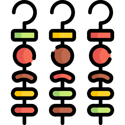 brochetas Special Lineal color icono