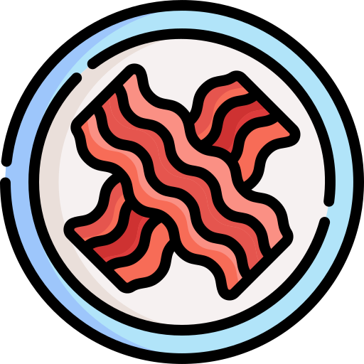 bacon Special Lineal color Ícone