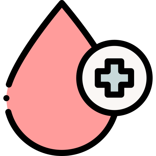 Blood type Detailed Rounded Lineal color icon