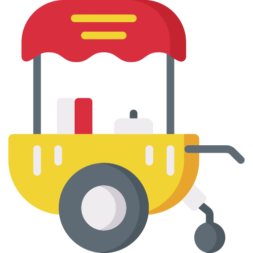 chariot de nourriture Special Flat Icône