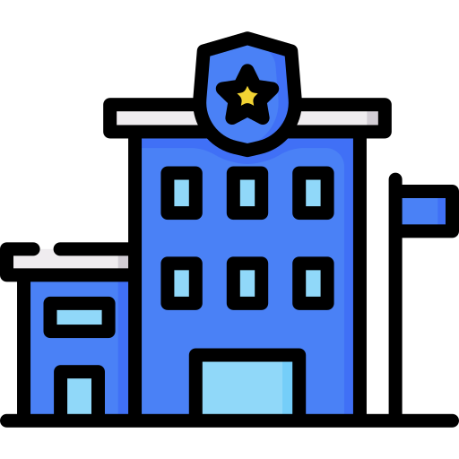 Police station Special Lineal color icon